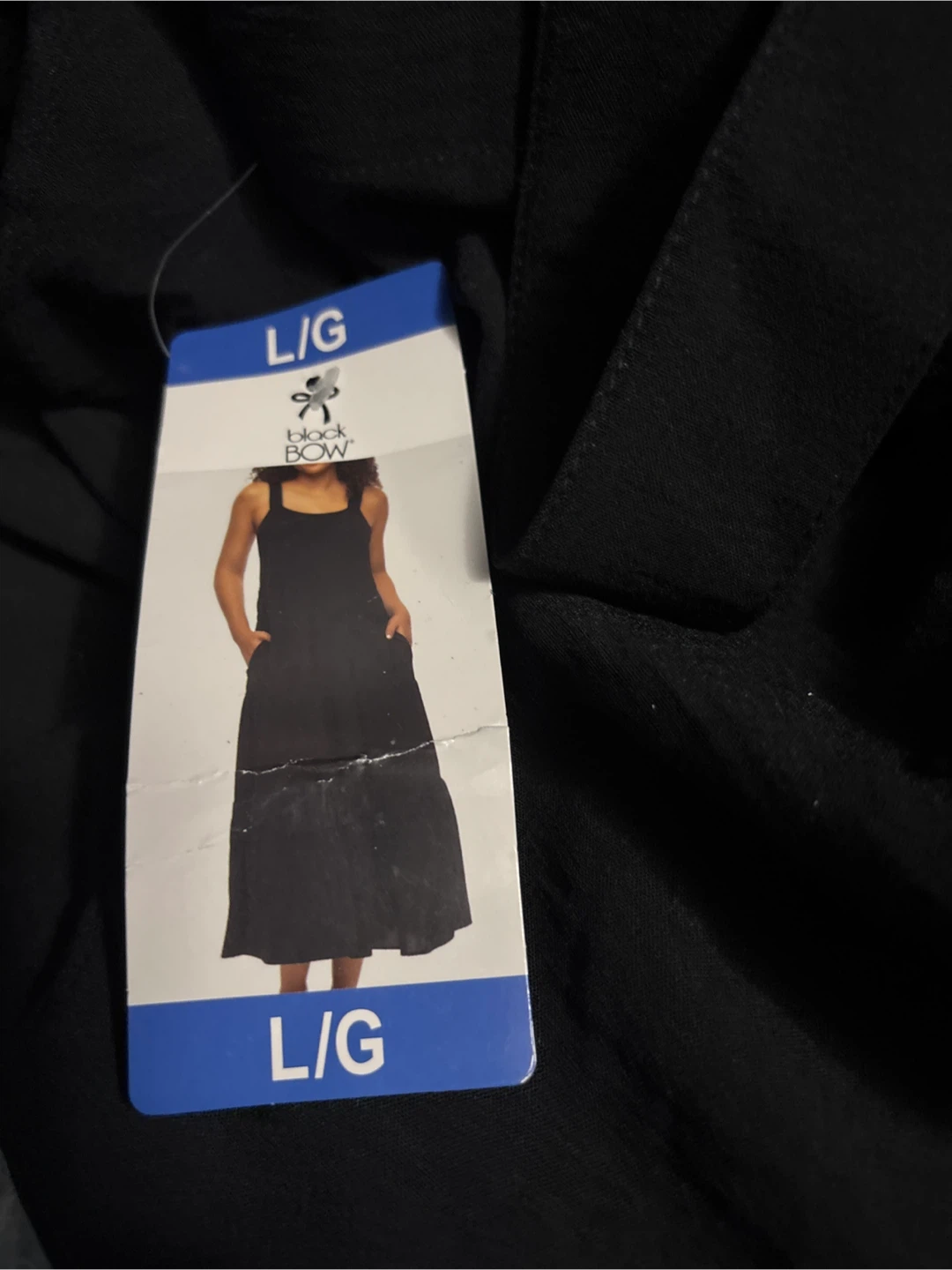 Black Bow Black Dress - Size L - photo 2