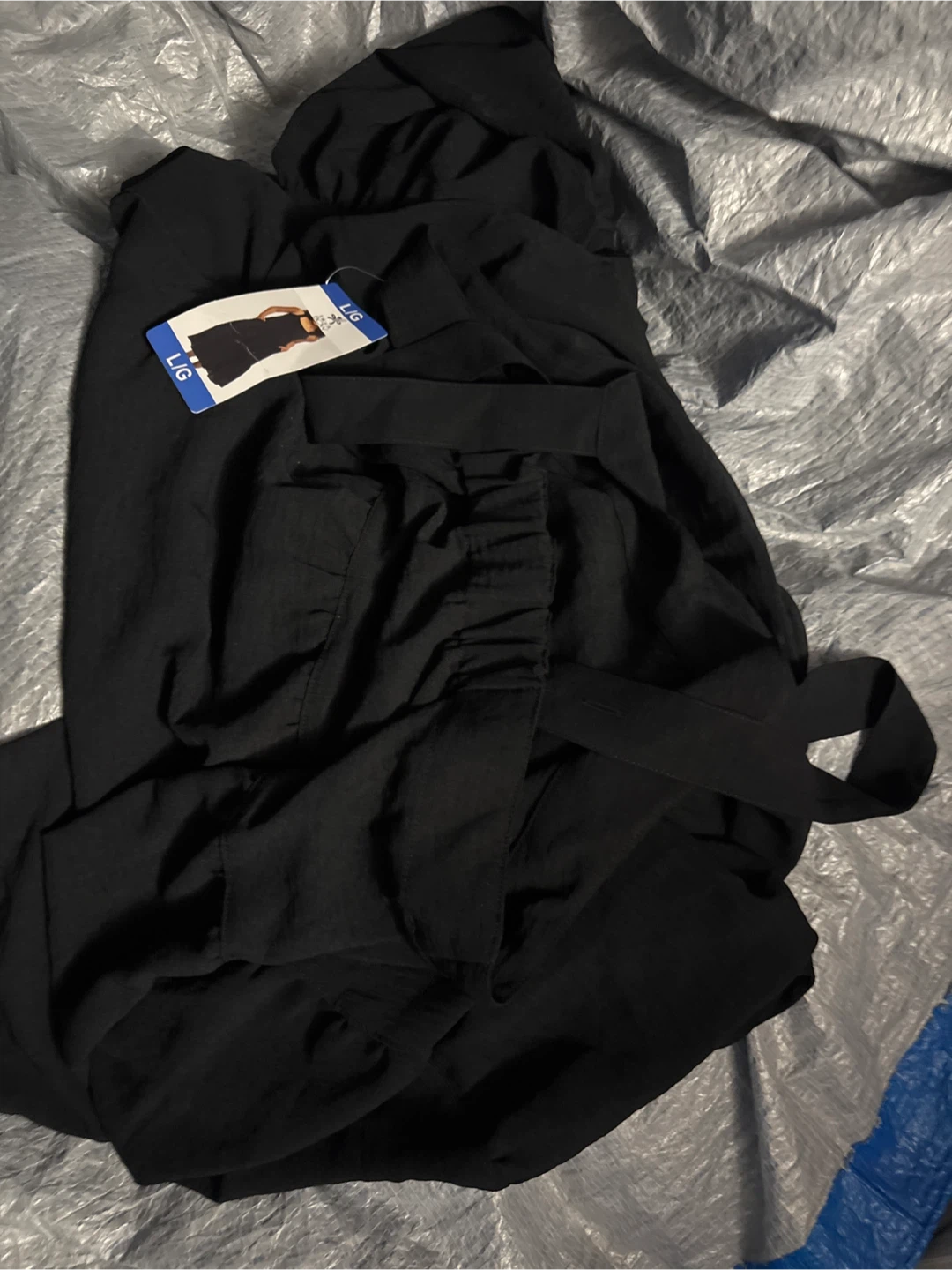 Black Bow Black Dress - Size L