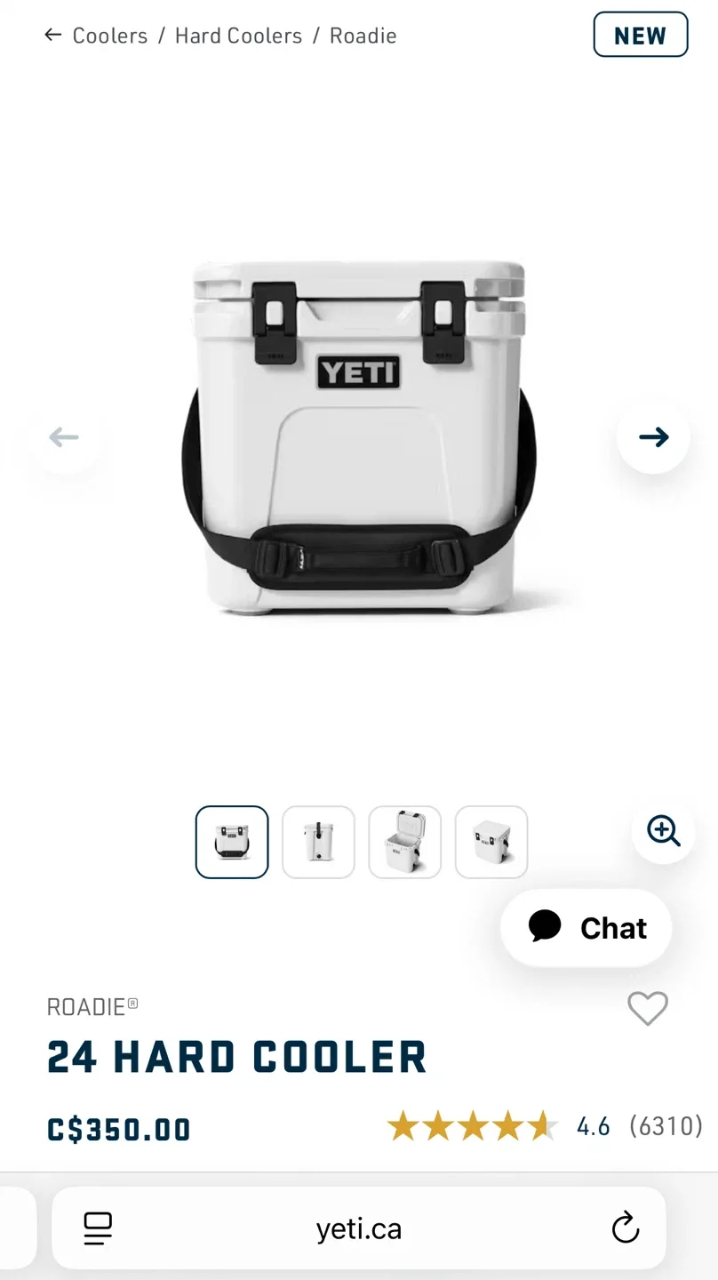 Yeti Roadie 24 Hard Cooler - White image indicator(5)