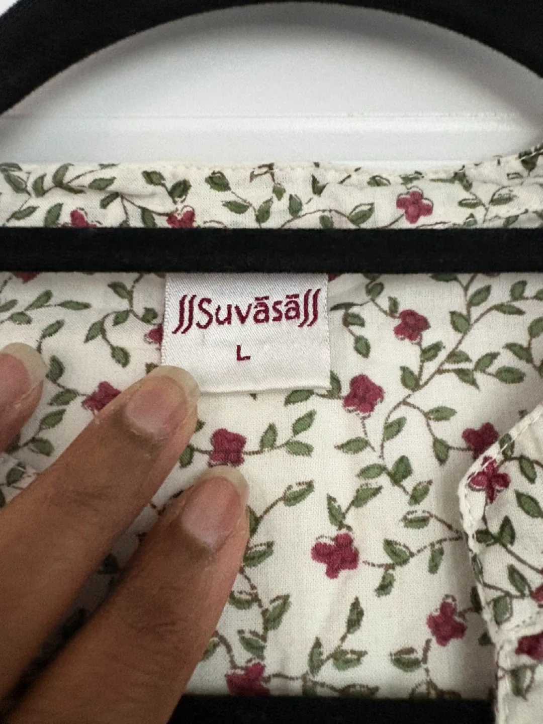 Suvasa Floral Blouse - Size L image indicator(2)