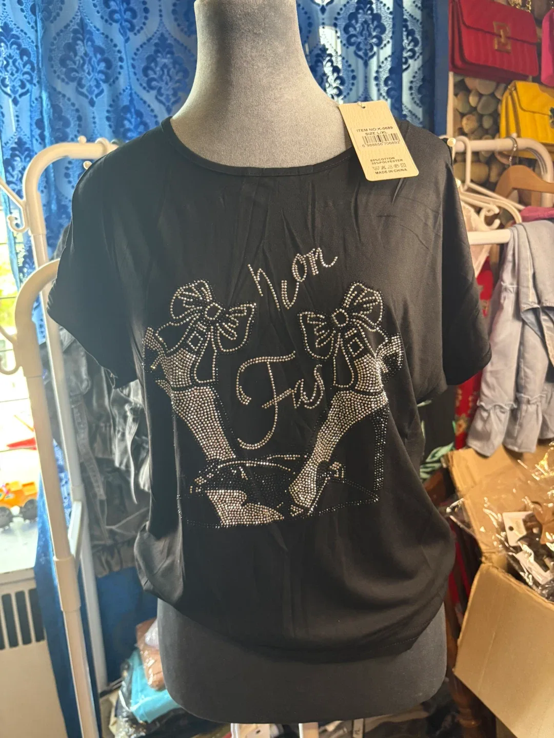 Women's Rhinestone T-Shirt - New! thumbnail