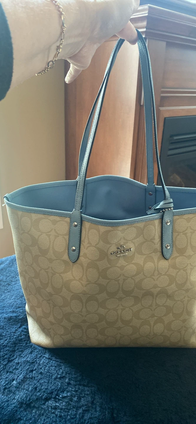Coach Reversible City Tote - Signature Jacquard
