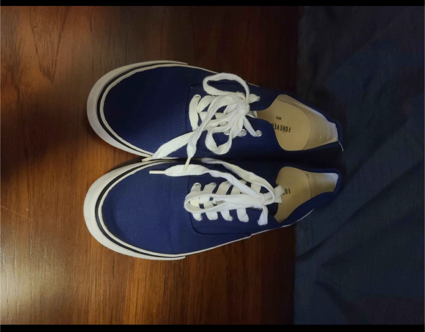 Forever 21 Blue Canvas Shoes