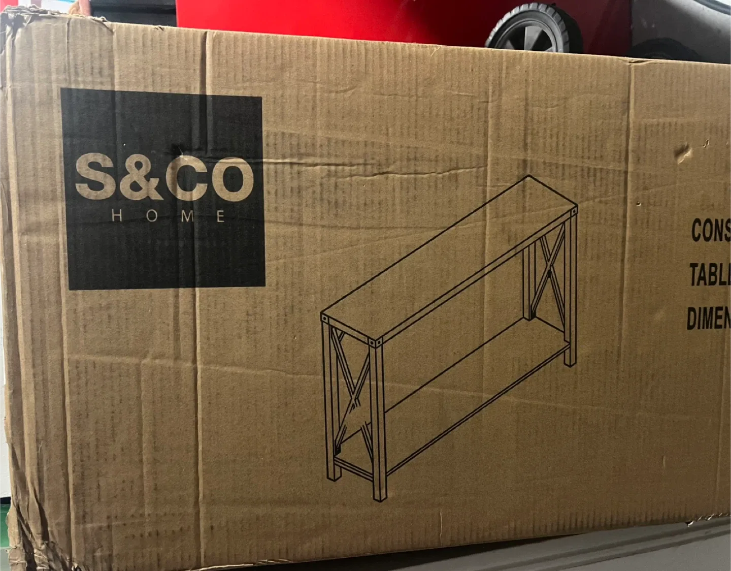 Console table for hallway or behind sofa, brand new image indicator(6)