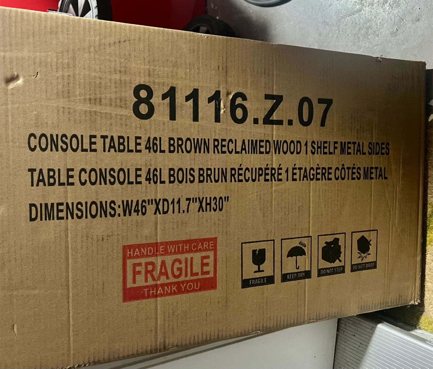 Console table for hallway or behind sofa, brand new image indicator(5)