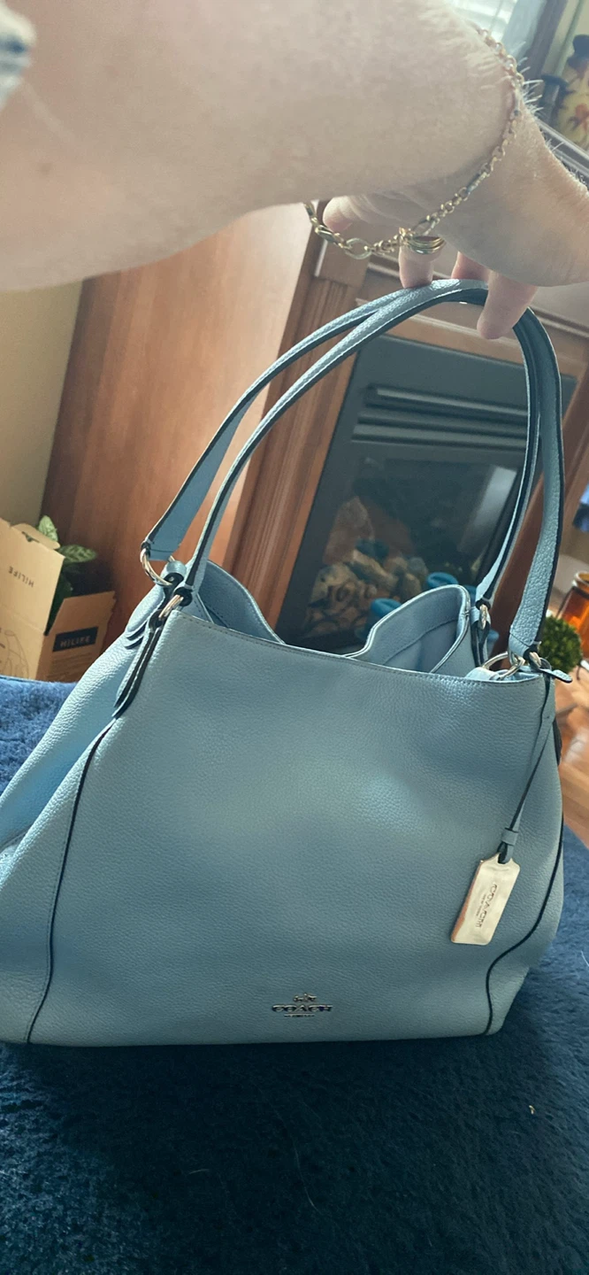 Coach Leather Shoulder Bag - Blue - photo 2