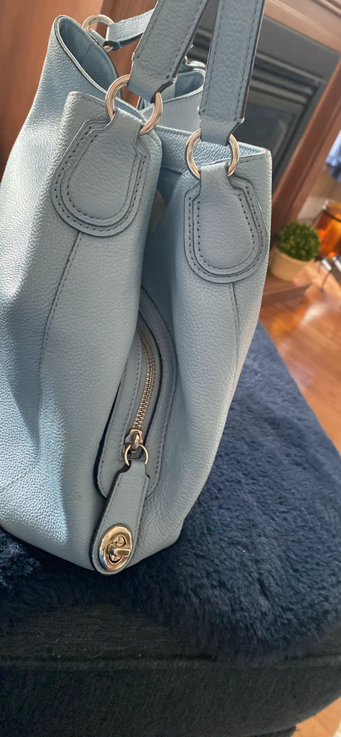 Coach Leather Shoulder Bag - Blue - photo 3