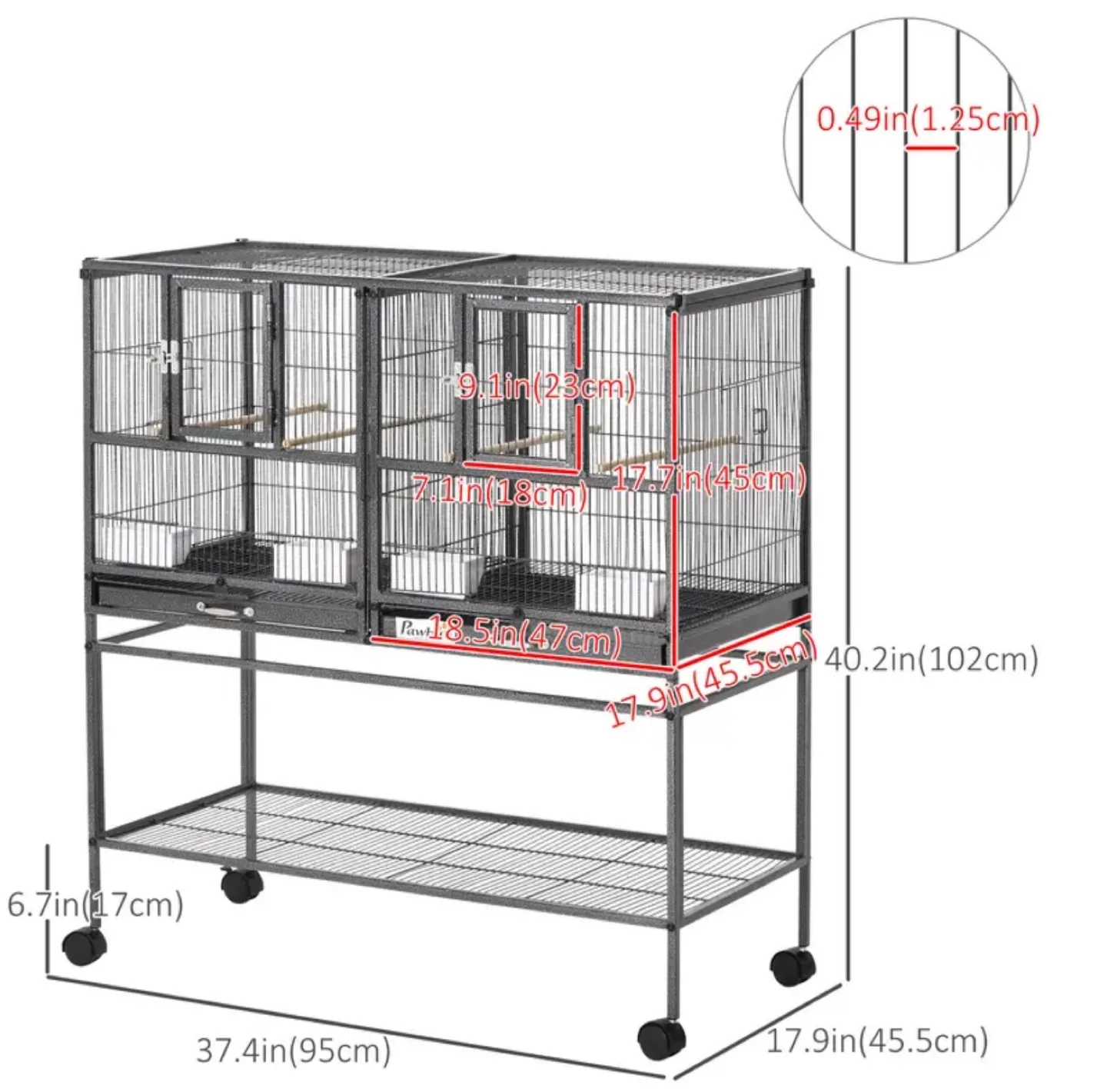 Breeding Bird Cage with Stand image indicator(2)