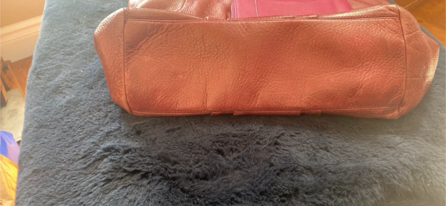 Marc by Marc Jacobs Burgundy Leather Tote Bag image indicator(3)