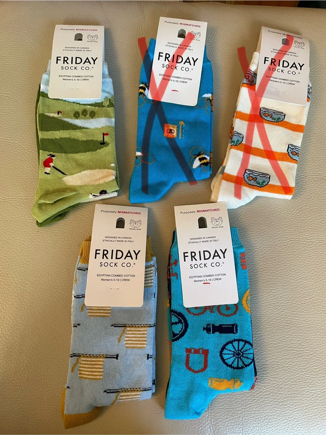 Friday Sock Co Mismatched Socks NEW thumbnail