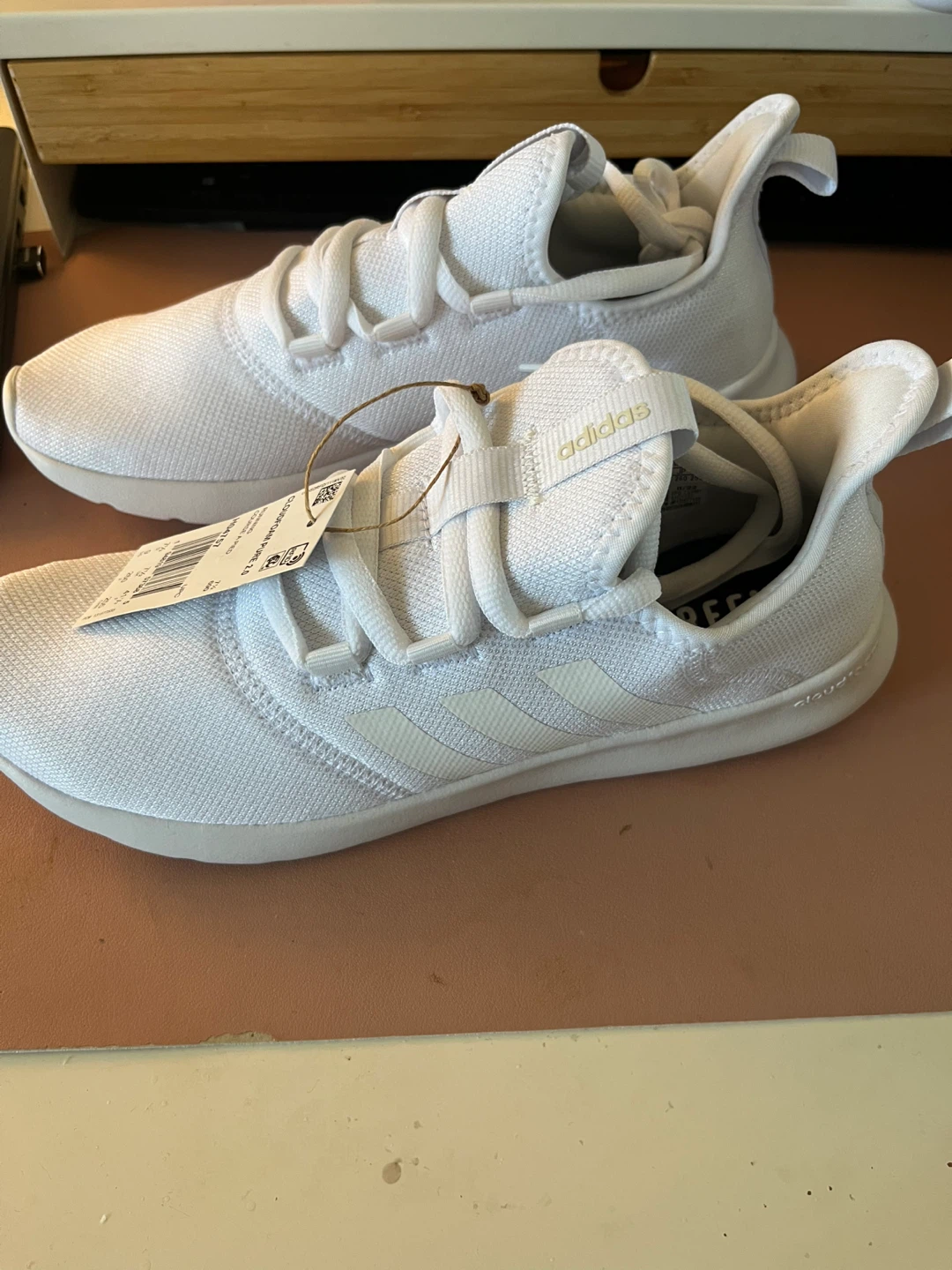 New Adidas Cloudfoam Pure 2.0 White Shoes, Size 9 - photo 2