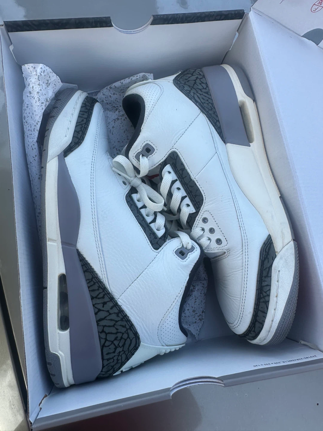 Air Jordan 3 Retro White Cement - photo 2