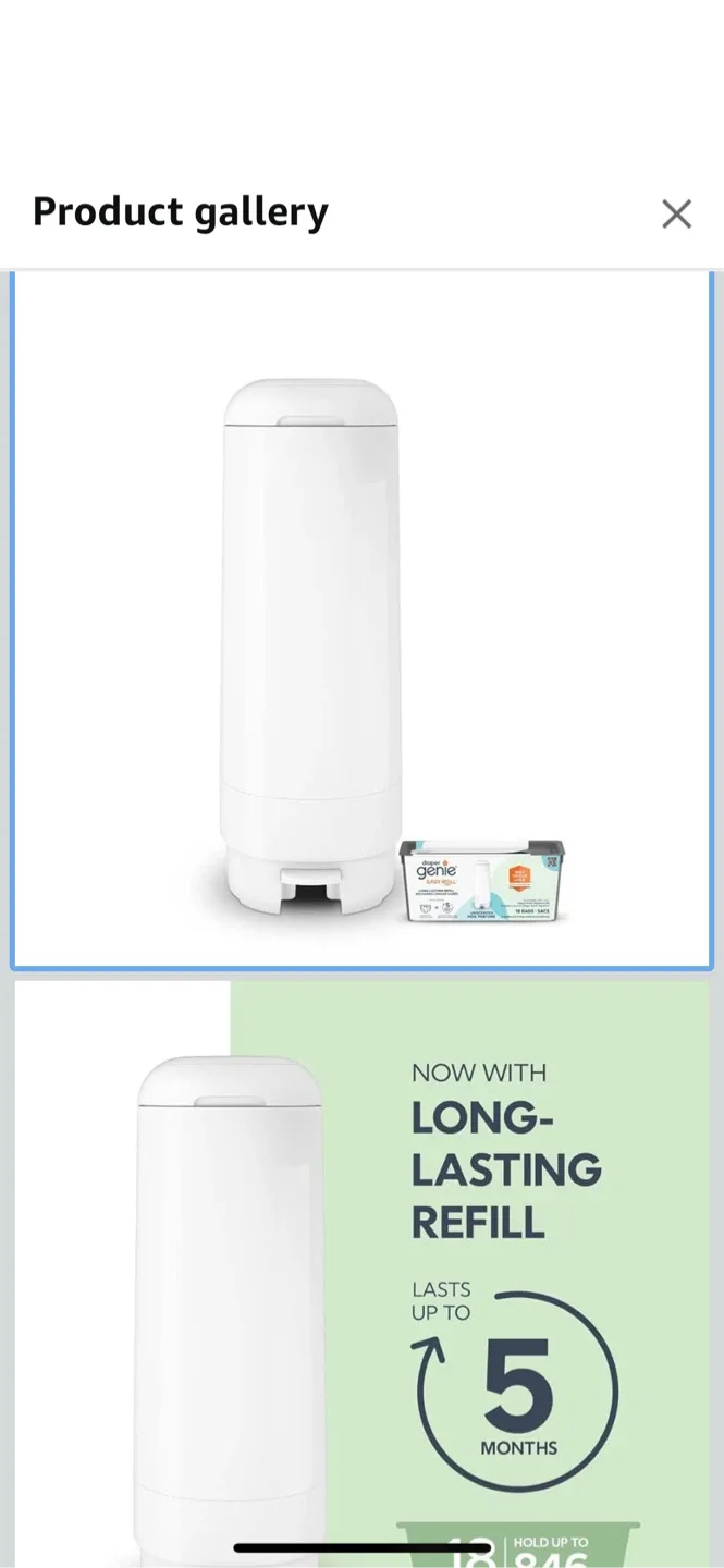 New Diaper Genie Pail with Refill thumbnail