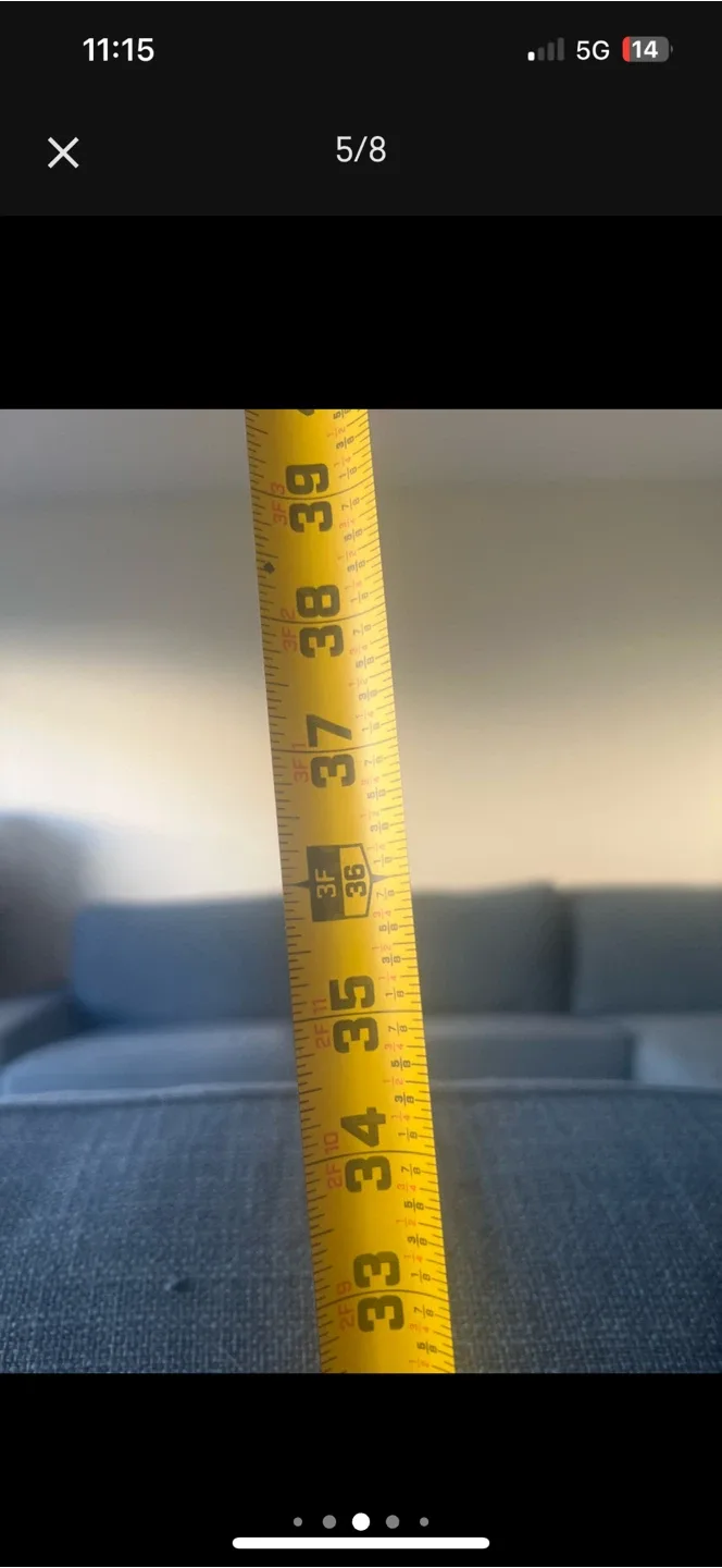 Large Blue Sectional Sofa image indicator(5)