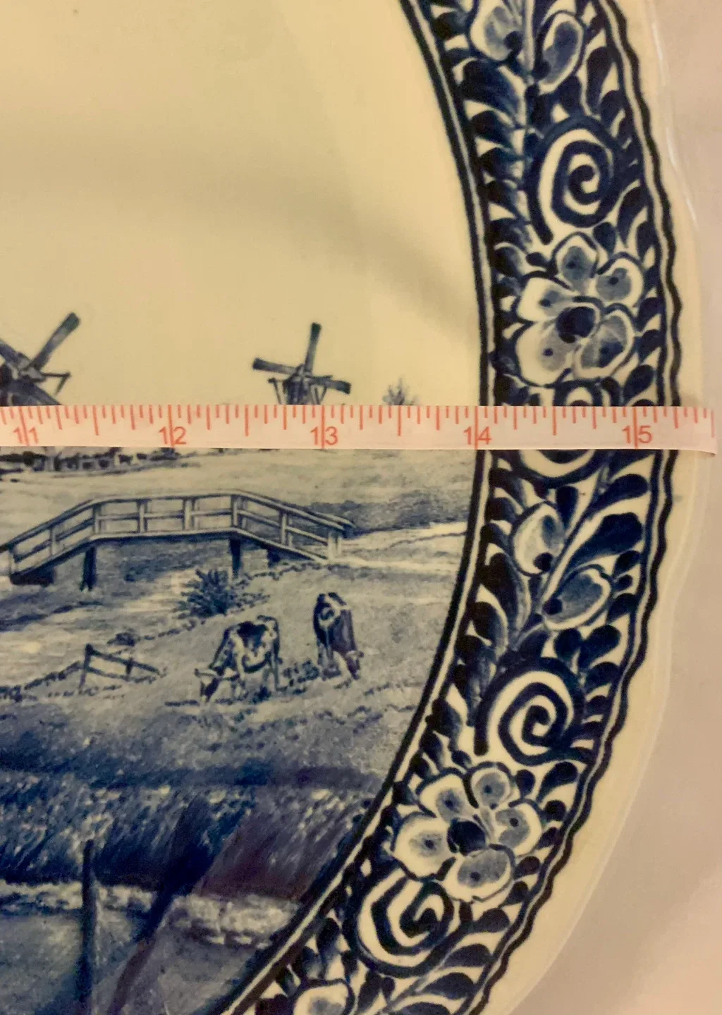 Vintage Royal Boch Delft Wall Plate image indicator(3)