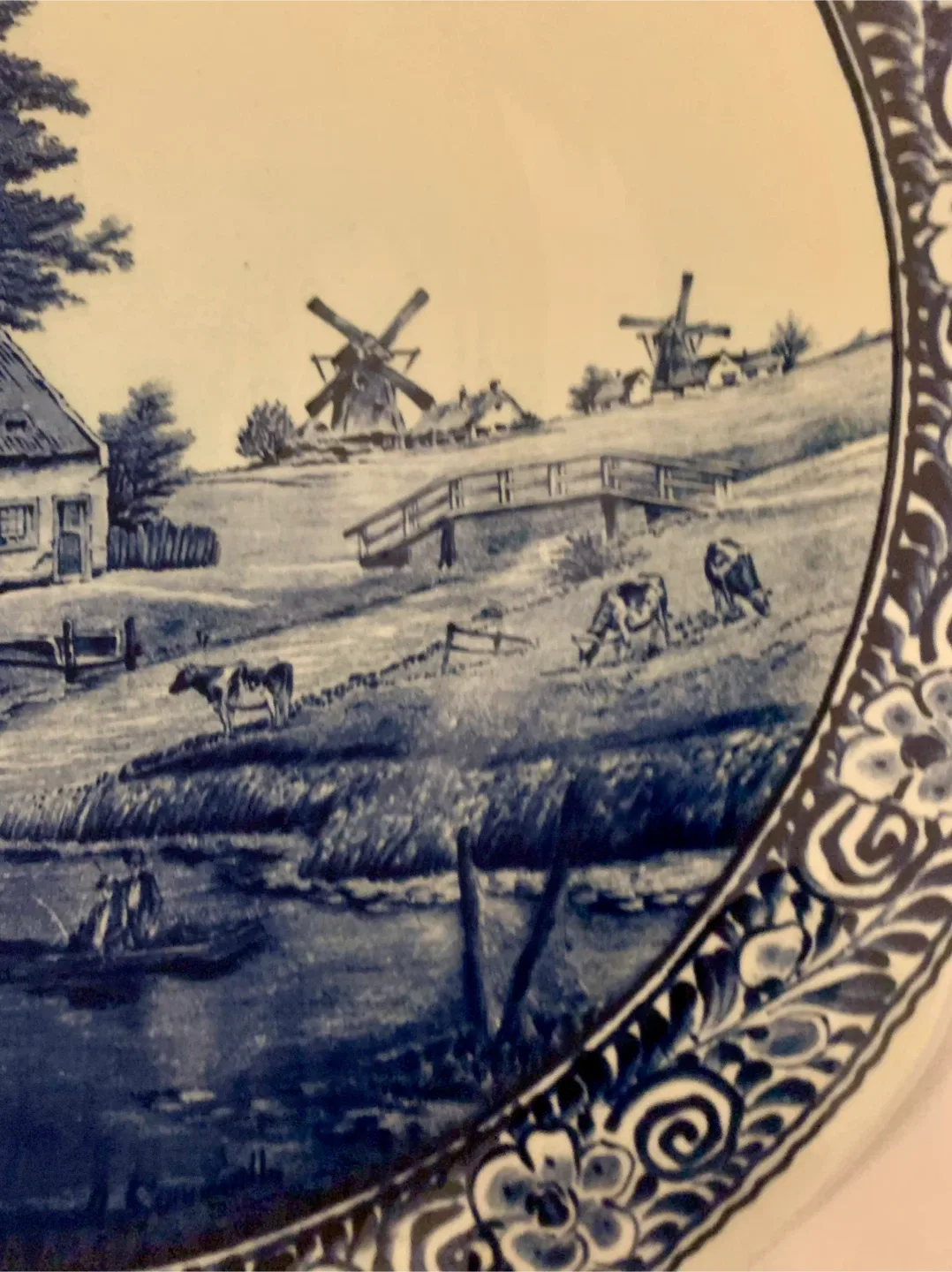 Vintage Royal Boch Delft Wall Plate image indicator(4)