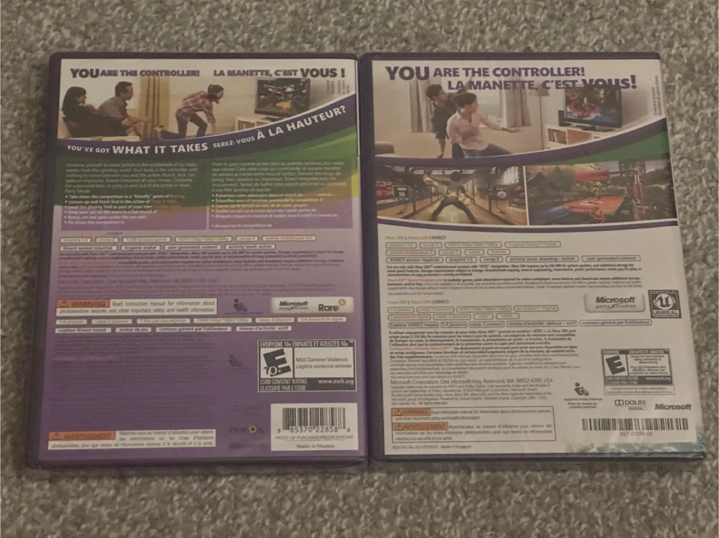 Xbox 360 Kinect Sports & Adventures Games. Brand new sealed image indicator(2)