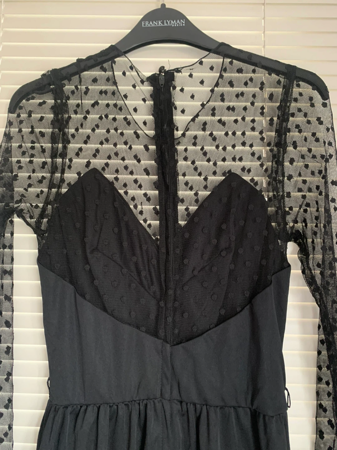 Vintage Black Jumpsuit with Sheer Sleeves - photo 5