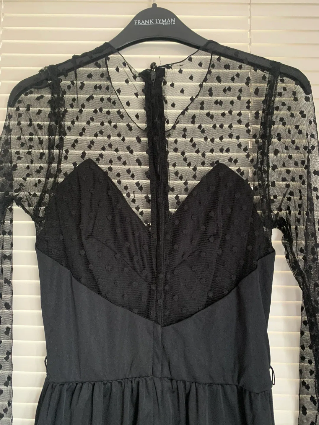 Vintage Black Jumpsuit with Sheer Sleeves image indicator(5)