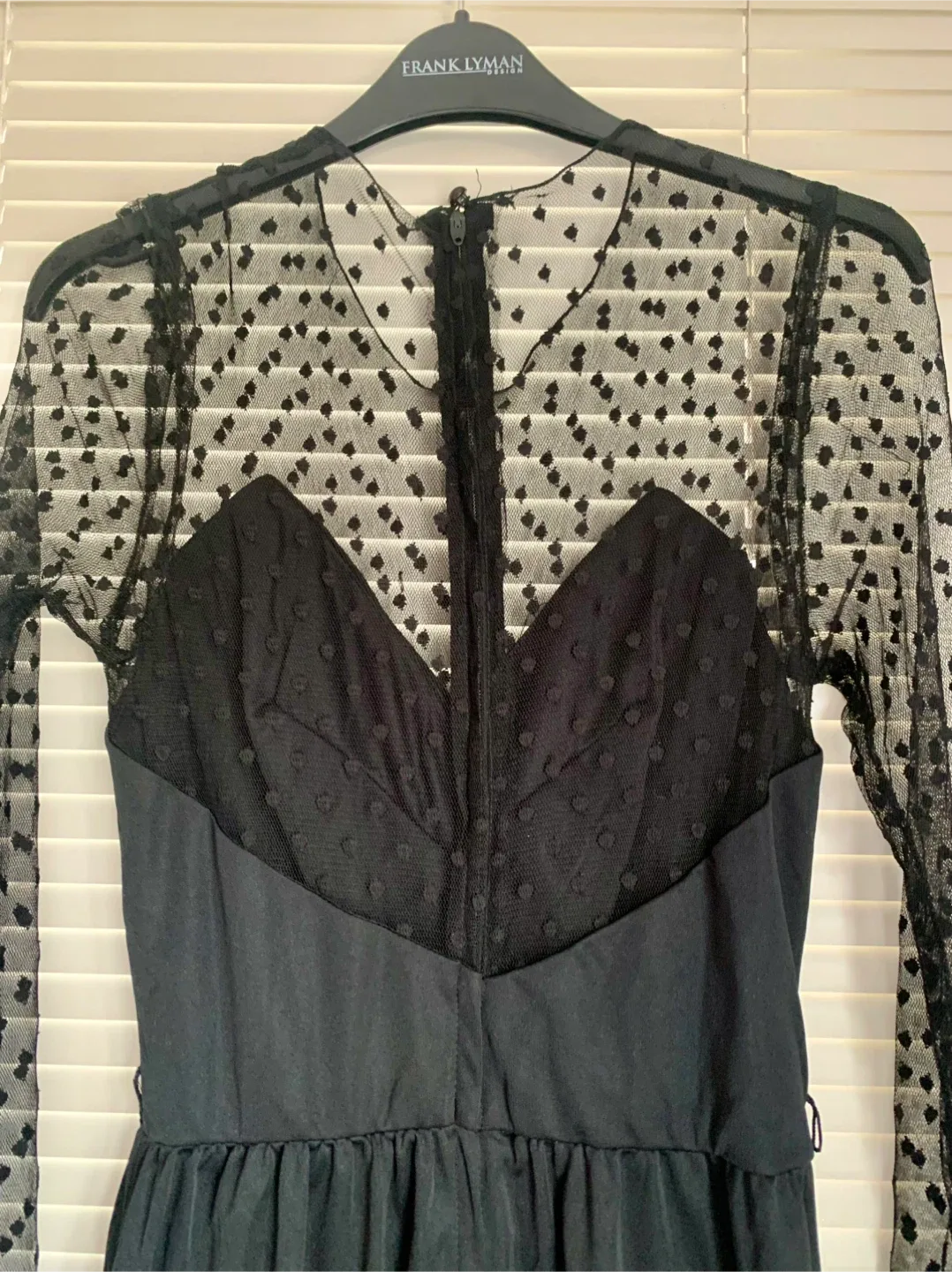 Vintage Black Jumpsuit with Sheer Sleeves image indicator(4)