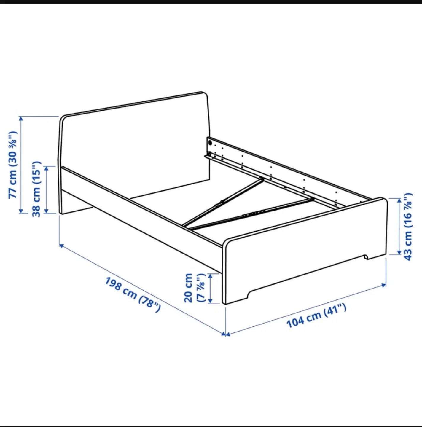 IKEA Single Bed Frame image indicator(3)