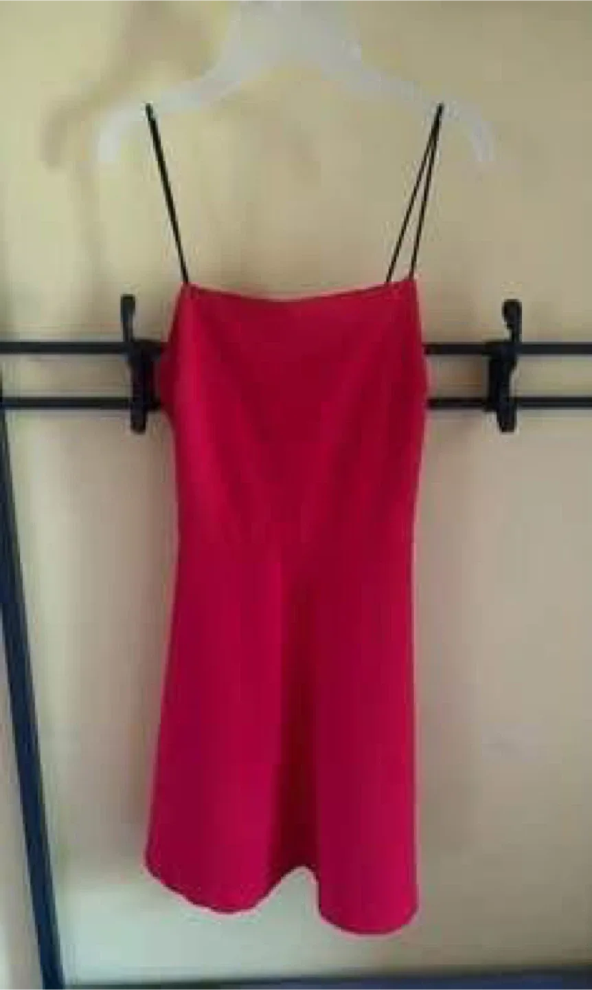 Red dress with straps (Worn once) (Small) (Giving away for FREE) thumbnail