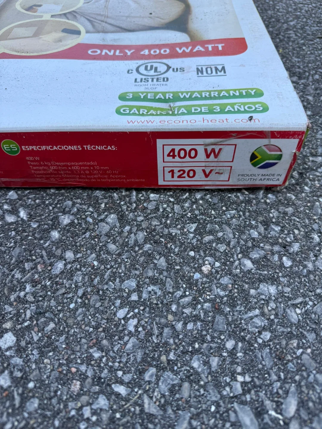 Econo-Heat 400W Wall Panel Heater - Energy Efficient image indicator(2)