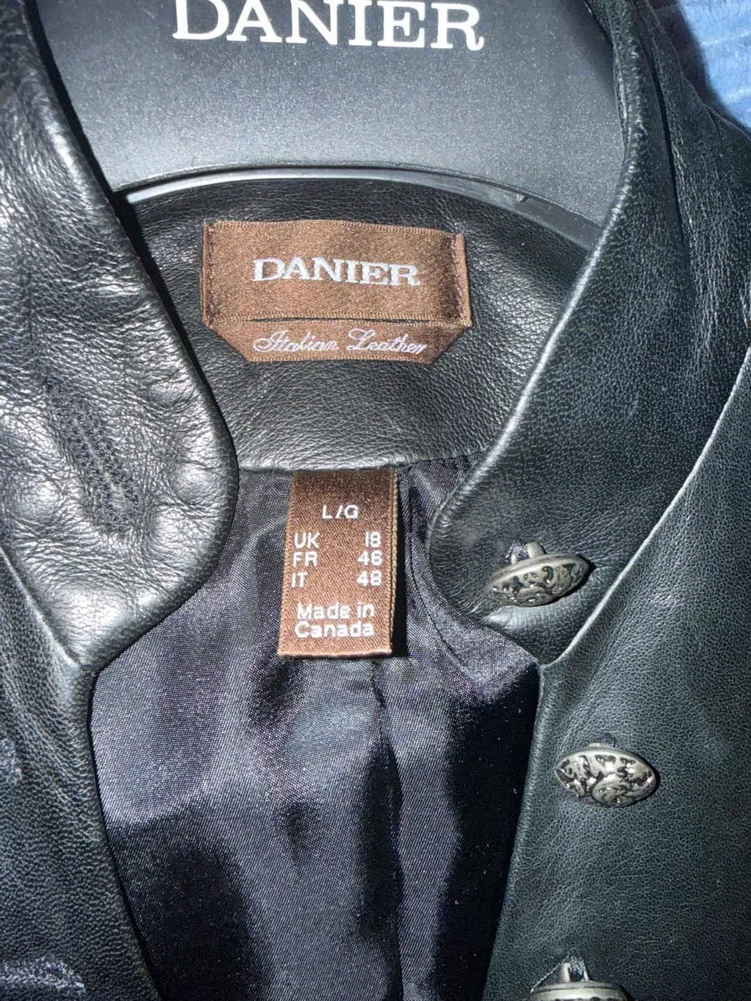 Women's Danier Leather Jacket - Size L/G image indicator(7)