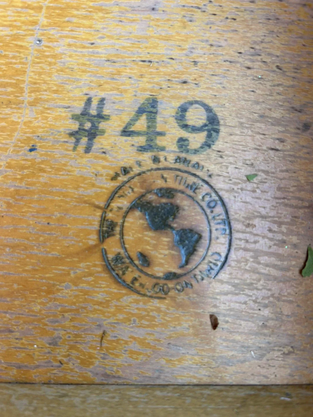 Vintage School Desk with Attached Chair image indicator(8)