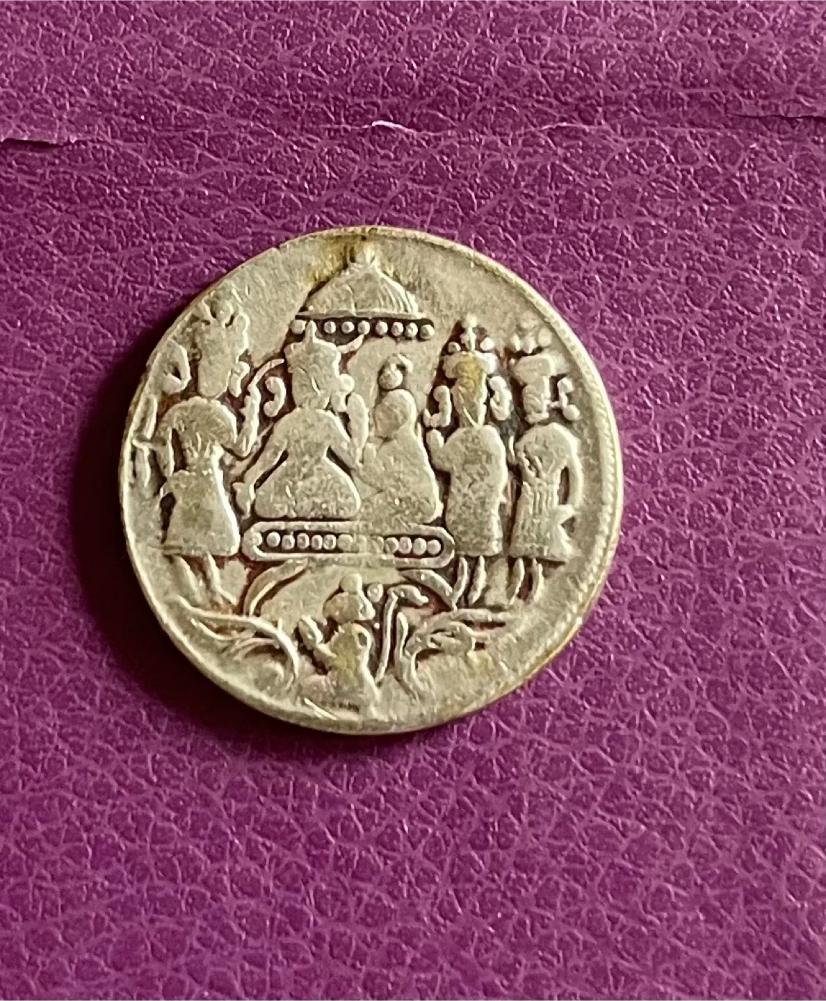 Vintage 1804 Ram DARBAR Ram Tanka temple token coin thumbnail