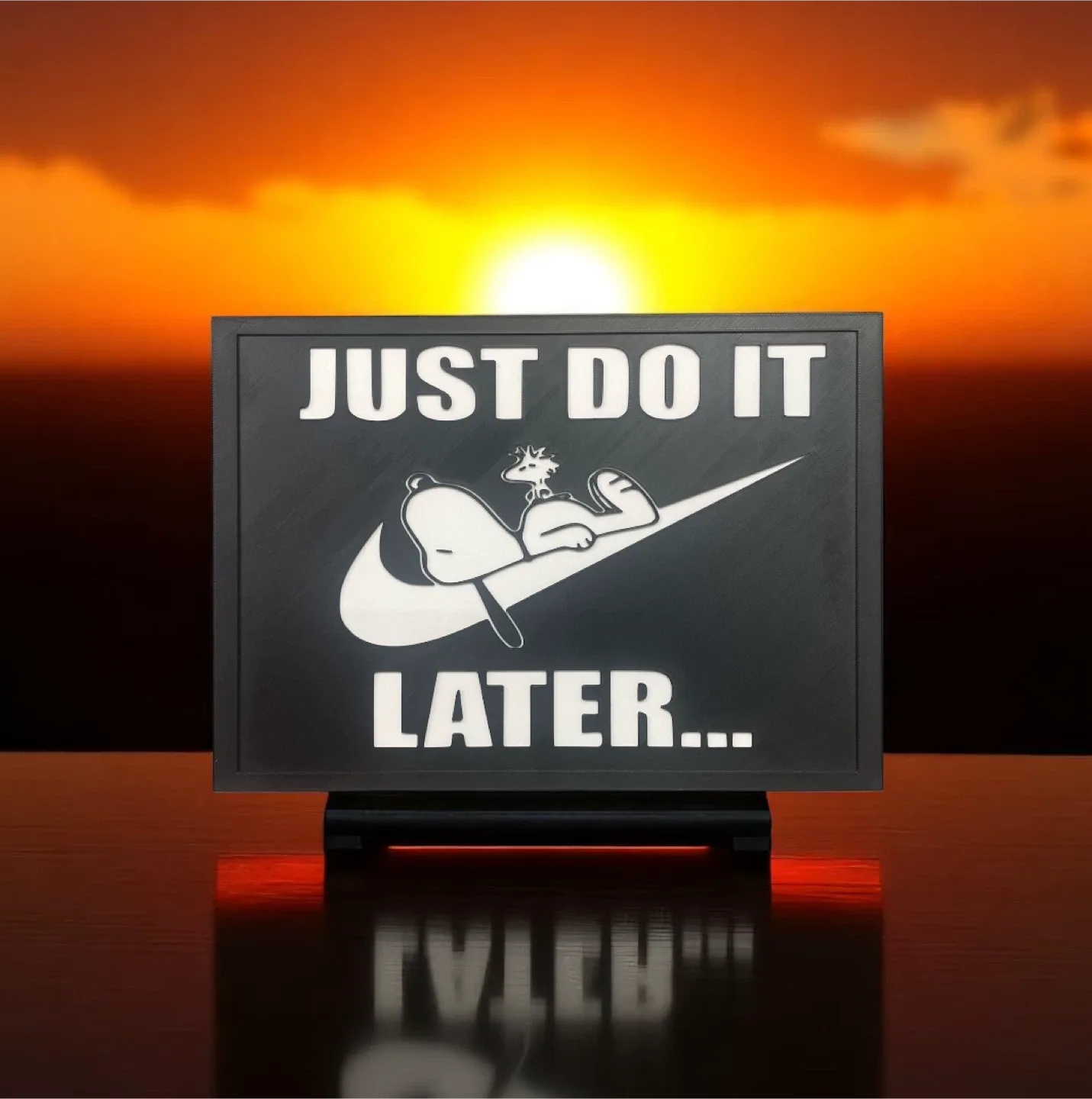 Snoopy "Just Do It Later" Sign image indicator(2)