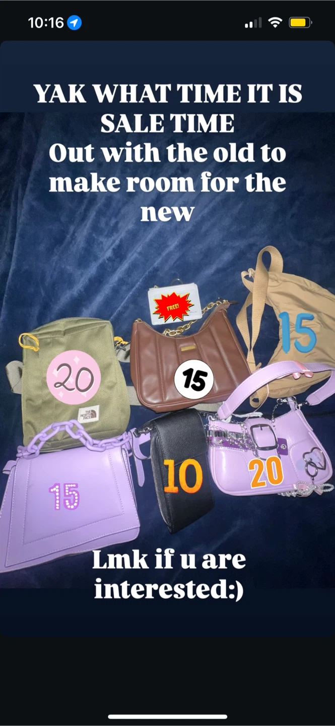 Variety of Purses and Bags - Sale!