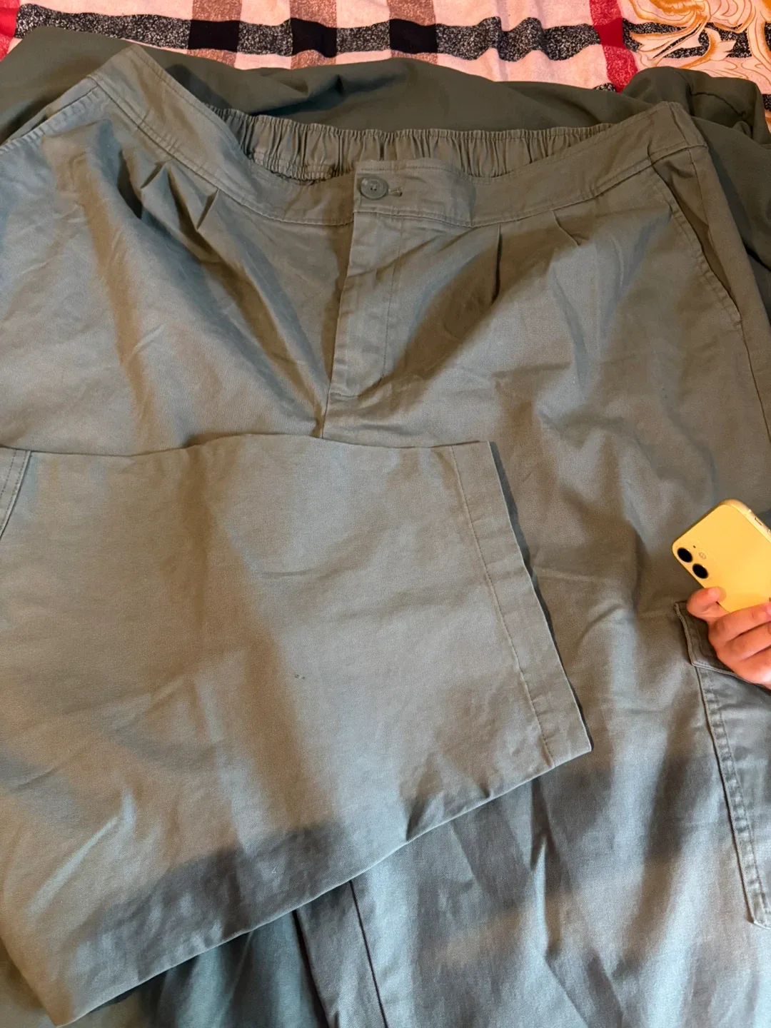 Green Pleated Pants thumbnail