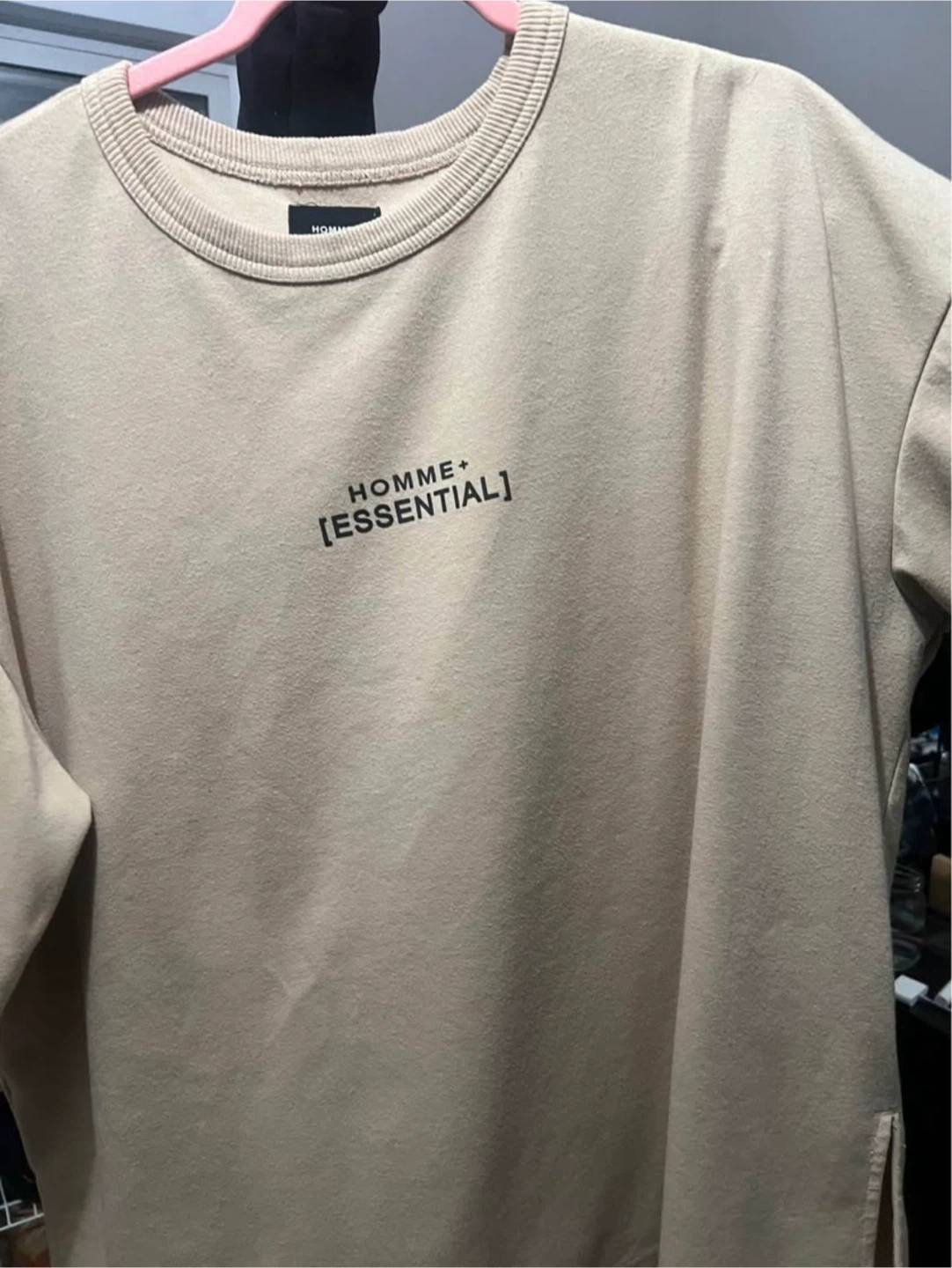 HOMME+ ESSENTIAL Beige T-Shirt