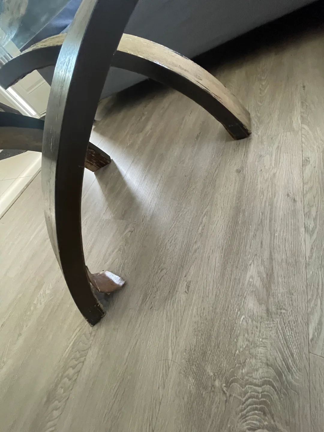 Glass Top Coffee Table w/ Wooden Base image indicator(3)