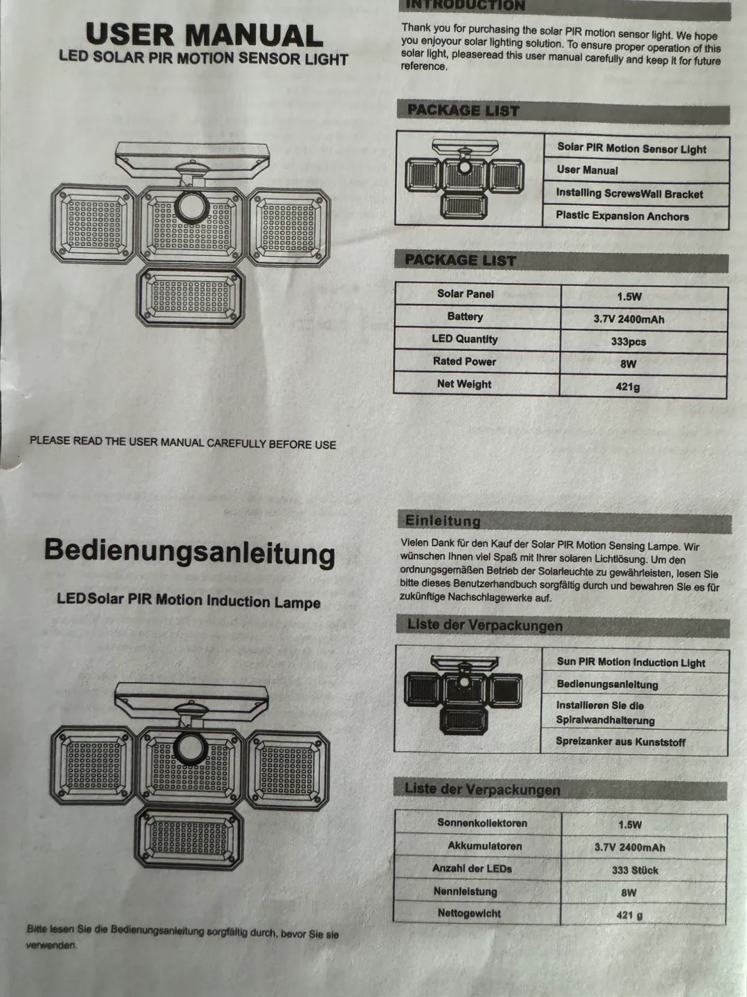 New* solar sensor LED lights image indicator(5)