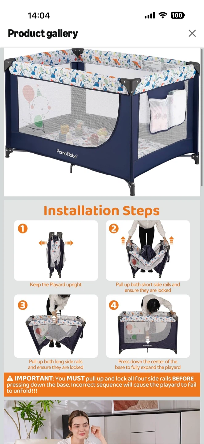 Playpen - Portable Crib