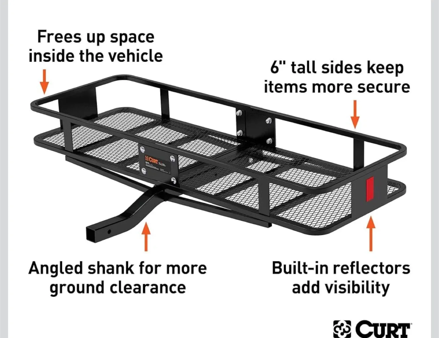 CURT Cargo Carrier - Fits 2" Receiver Tubes image indicator(3)