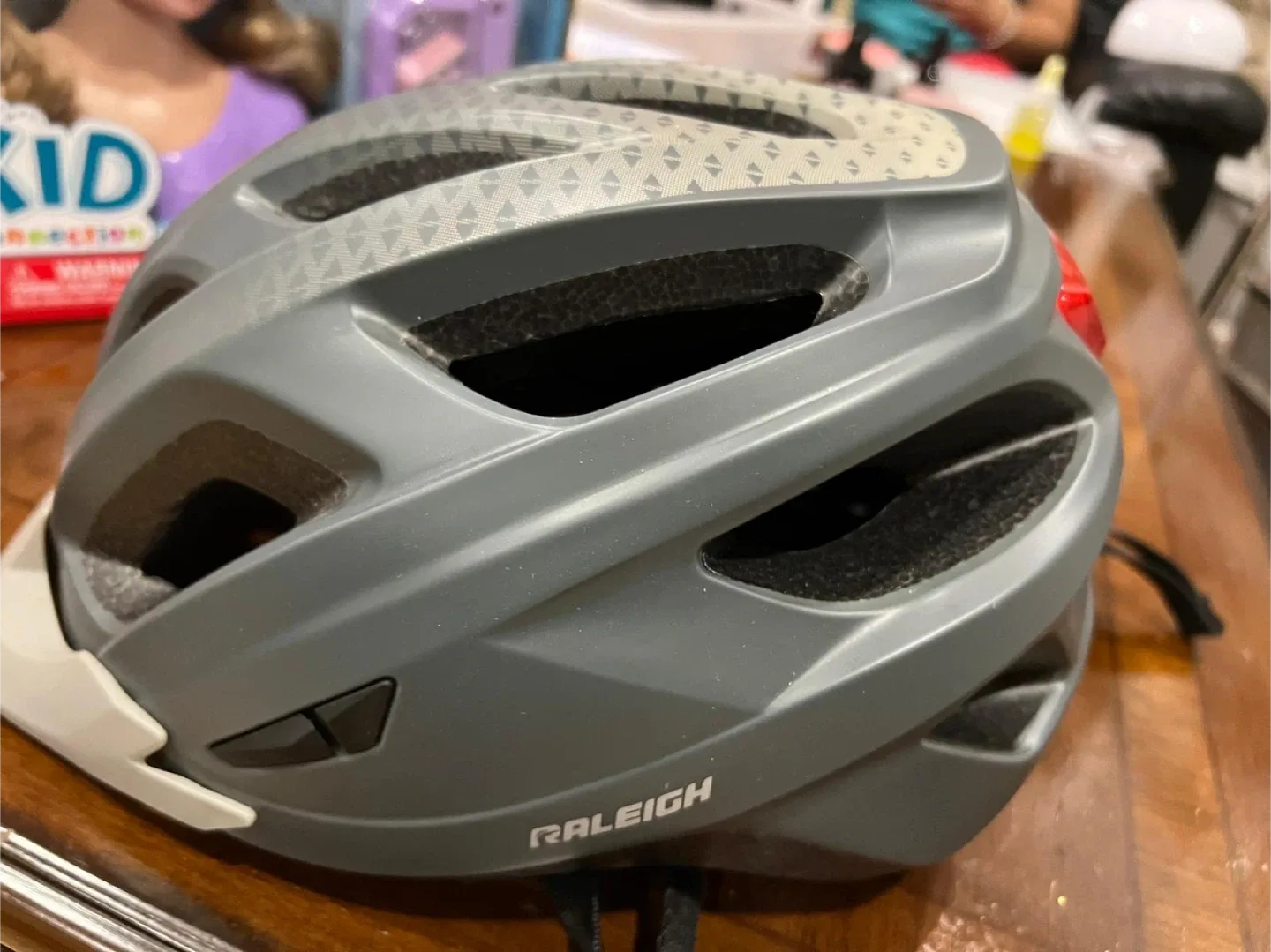 Raleigh Grey Bike Helmet image indicator(2)