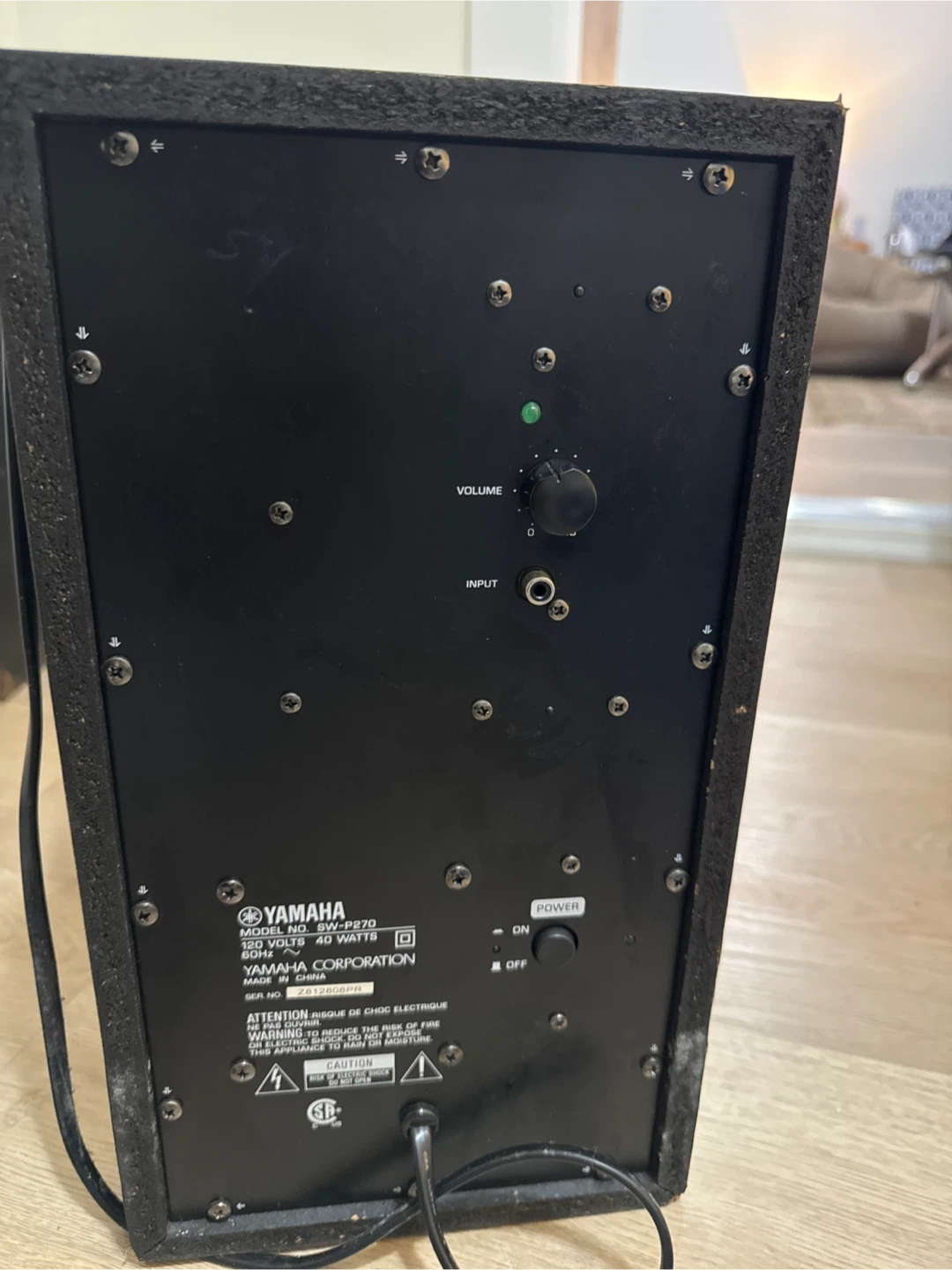 Yamaha YST-FSW070 Subwoofer - Black - photo 2