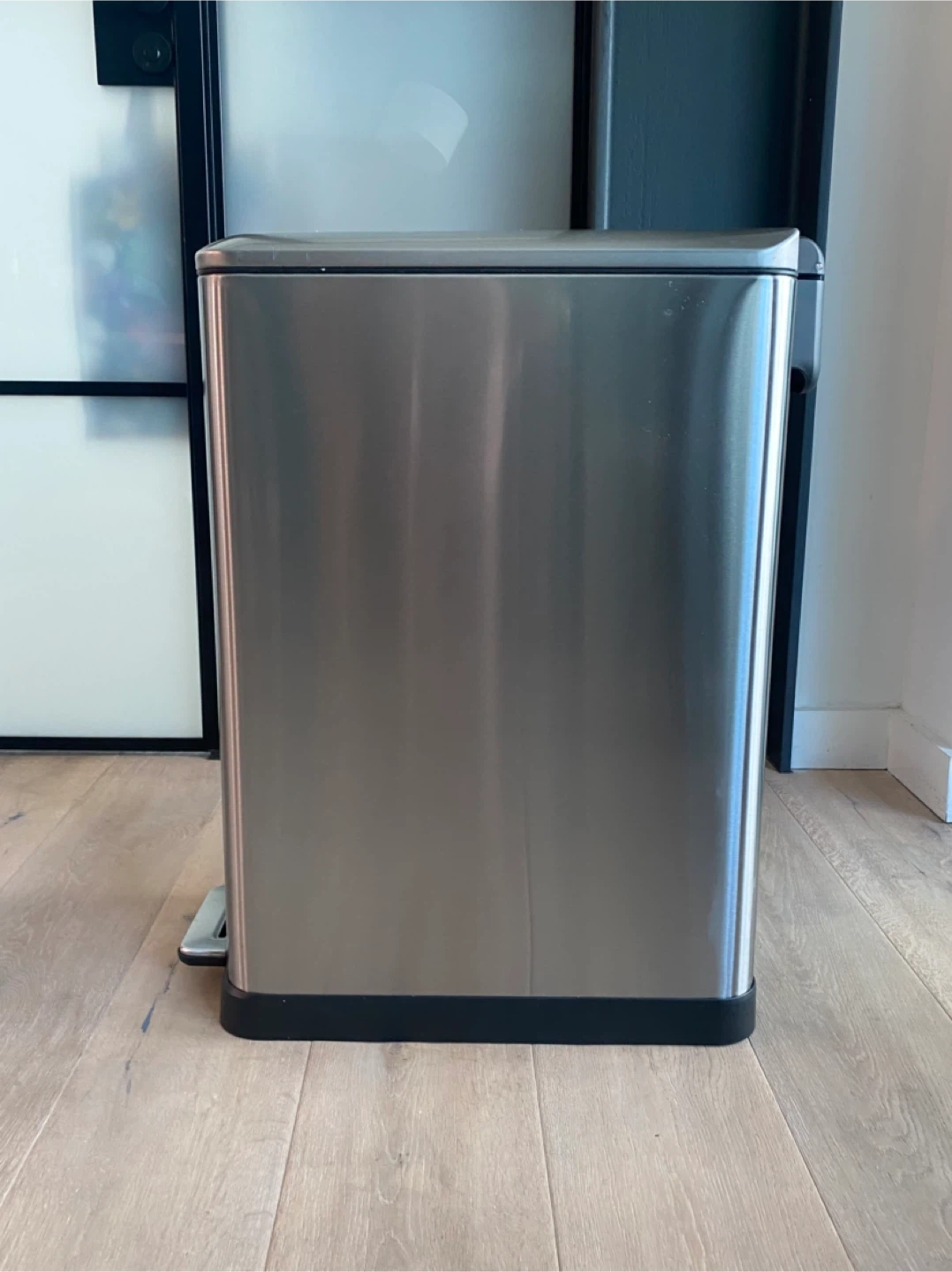 Home Zone Rectangular Step Trash Can
