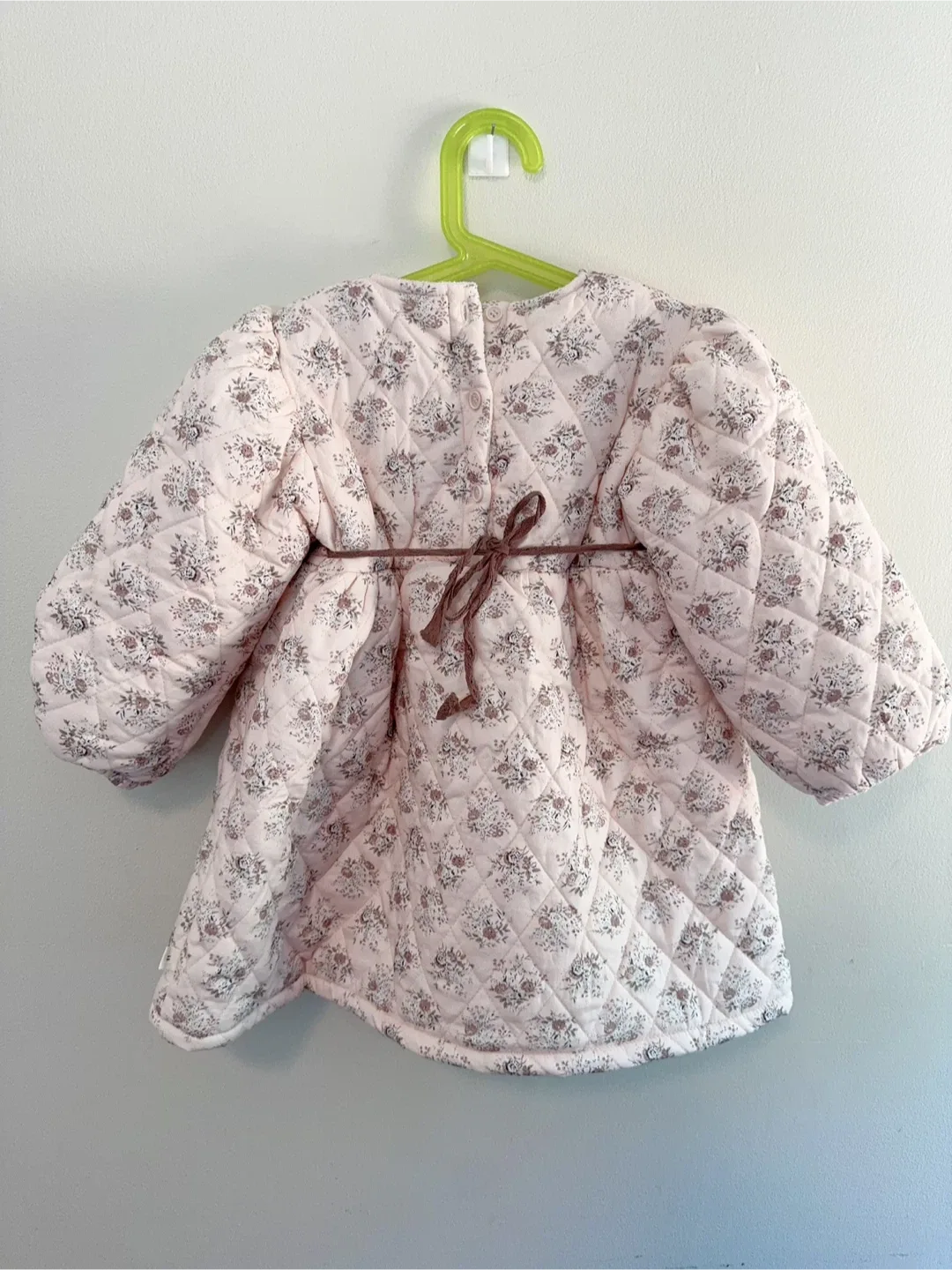 Floral Quilted Girl’s Cotton Padded Jacket Toddler size 5-6T image indicator(2)