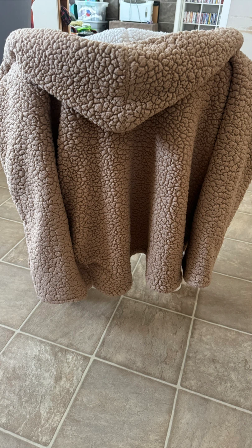 Tan Sherpa Hoodie - photo 4