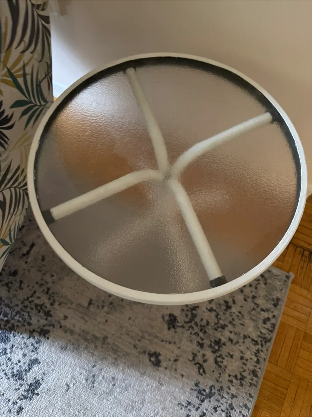 Side Table with Glass Top & Lamp image indicator(2)