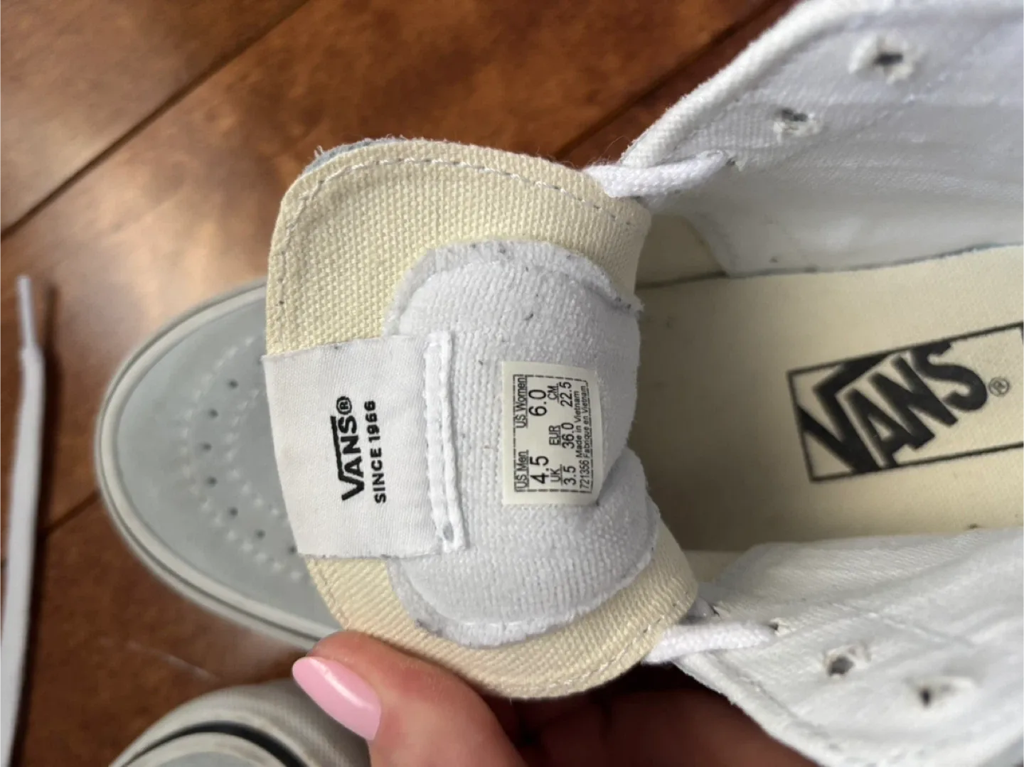 Vans Sk8-Hi White/Blue, Women's 6 image indicator(3)