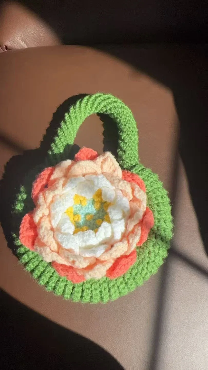 Handmade Crochet Flower Mini Bag thumbnail