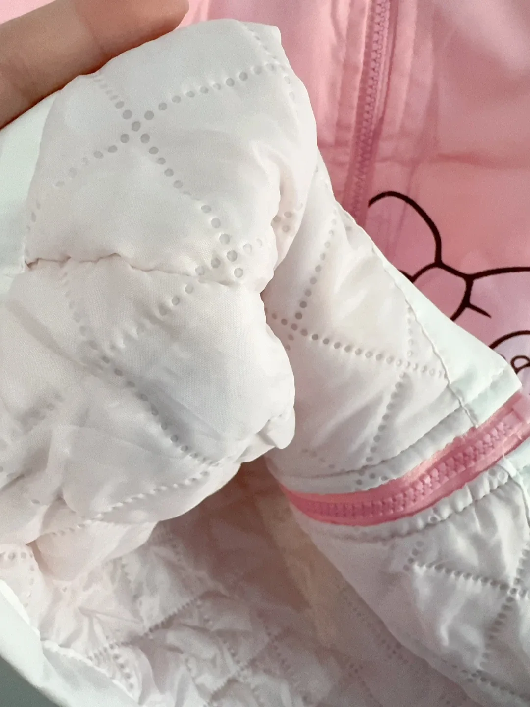 Hello Kitty Pink Kids Puffer Jacket Toddler 6-7T image indicator(3)