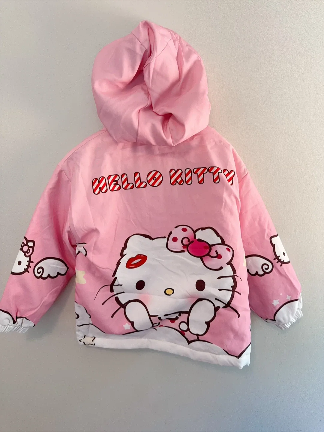 Hello Kitty Pink Kids Puffer Jacket Toddler 6-7T image indicator(2)