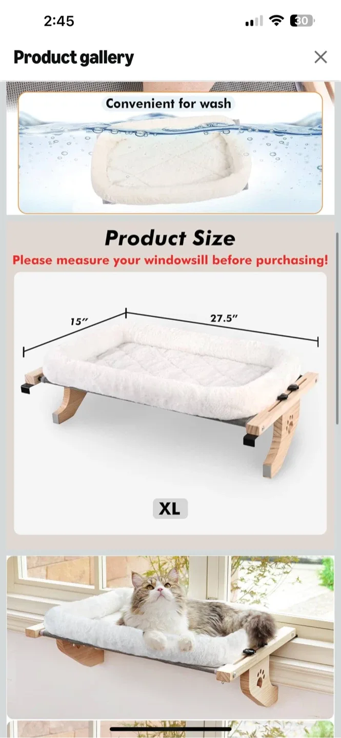 XL Cat Window Perch Bed image indicator(2)