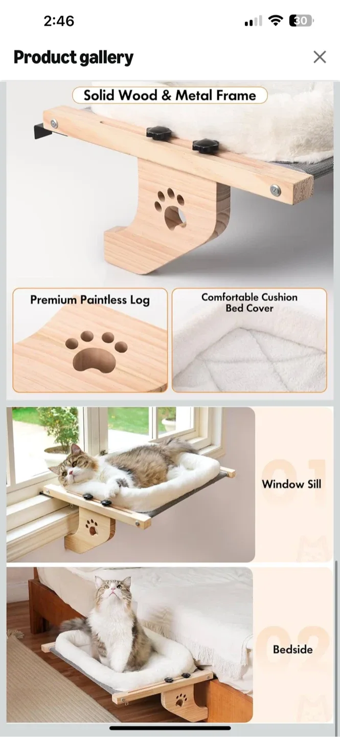 XL Cat Window Perch Bed image indicator(4)